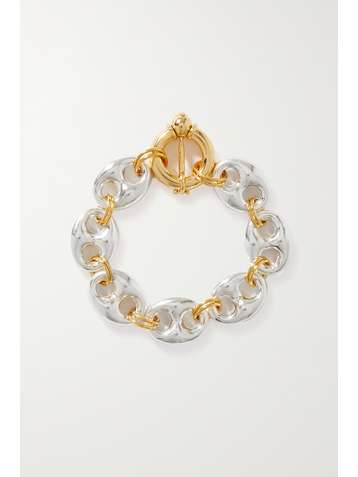 TIMELESS PEARLY Bracelet en métal doré et argenté