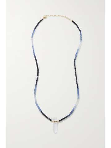 JIA JIA Collier en or, saphirs et quartz