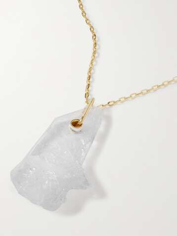 JIA JIA 14-karat gold quartz necklace
