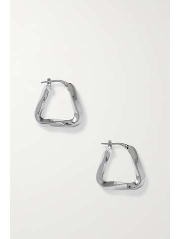 BOTTEGA VENETA Silver hoop earrings