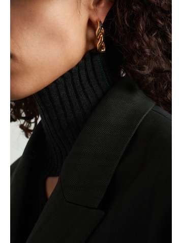BOTTEGA VENETA Gold-tone silver earrings