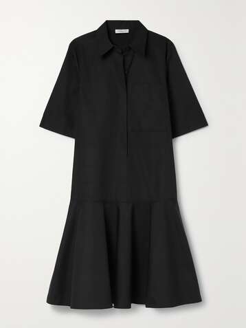 LAFAYETTE 148 Bailey tiered cotton-poplin shirt dress