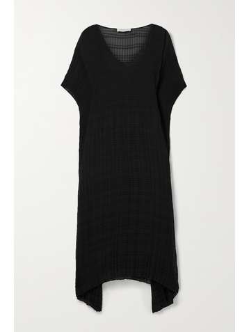 LAFAYETTE 148 Robe midi oversize asymétrique en mousseline plissée Giulia