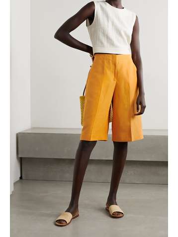LAFAYETTE 148 Ryerson Shorts aus einer Seiden-Leinenmischung