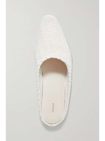 NEOUS Alba quilted stretch-knit slippers