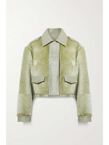 REMAIN BIRGER CHRISTENSEN Marlona leather-trimmed shearling jacket