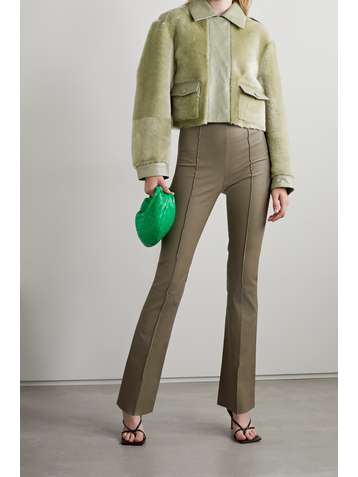 REMAIN BIRGER CHRISTENSEN Marlona leather-trimmed shearling jacket