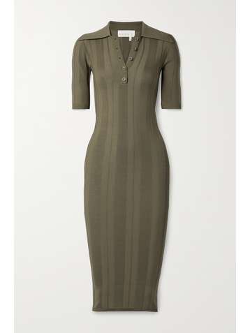 REMAIN BIRGER CHRISTENSEN Evial ribbed-knit midi dress