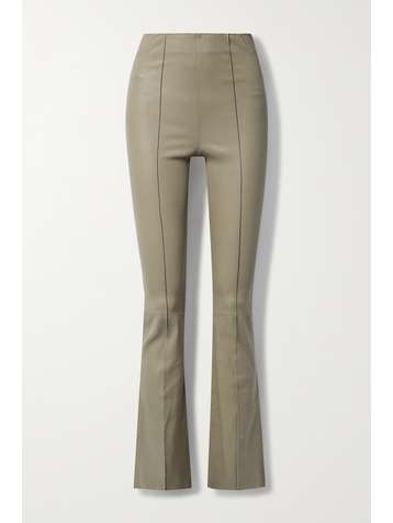 REMAIN BIRGER CHRISTENSEN Leather flared pants