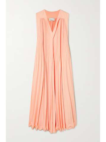 3.1 PHILLIP LIM Pleated crepe de chine midi dress