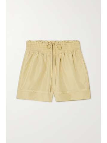 3.1 PHILLIP LIM Short en taffetas à smocks