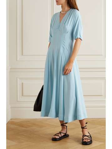 3.1 PHILLIP LIM Robe midi en crêpe à plis