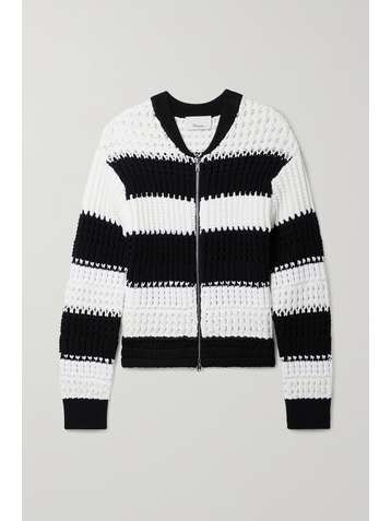 3.1 PHILLIP LIM Veste en mailles à rayures