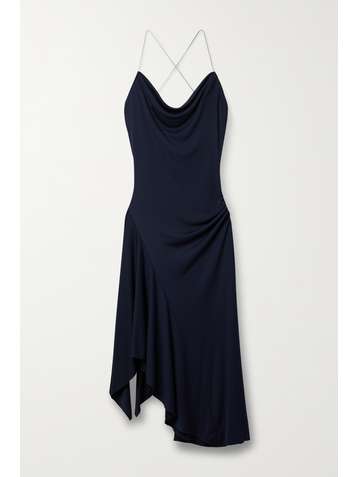 3.1 PHILLIP LIM Robe midi asymétrique dos ouvert en jersey stretch