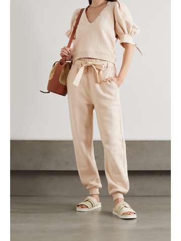 ULLA JOHNSON Bess Pullover aus Baumwoll-Jersey und Popeline