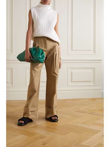 VICTORIA, VICTORIA BECKHAM Cable-knit turtleneck sweater