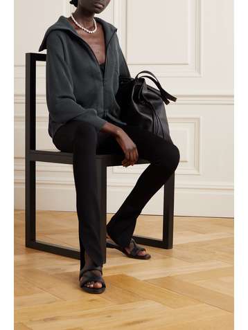BRUNELLO CUCINELLI Bead-embellished ribbed cotton cardigan