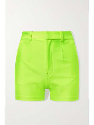 ALEXANDER WANG Neon stretch-jersey shorts