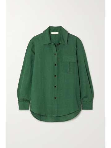 USISI SISTER Mia linen-blend shirt