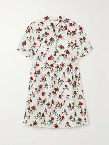 SEE BY CHLOĆ Floral-print cotton-poplin dress