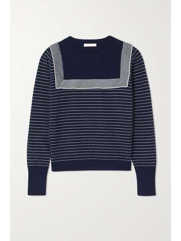 SEE BY CHLOÉ Striped organic cotton sweater