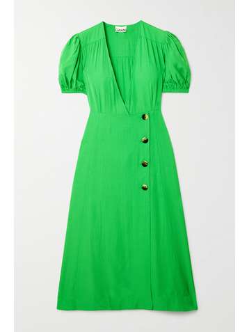 GANNI Ripstop midi dress