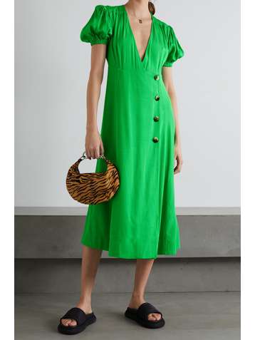 GANNI Ripstop midi dress