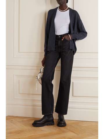 BRUNELLO CUCINELLI Sequin-embellished cashmere and silk-blend cardigan