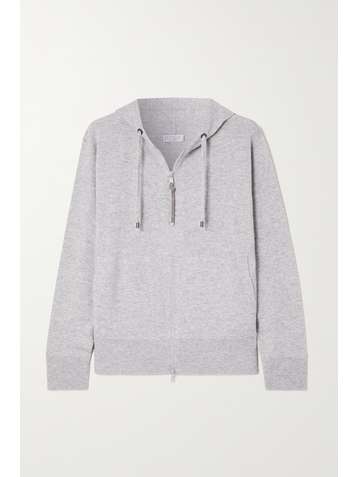 BRUNELLO CUCINELLI Bead-embellished cashmere hoodie