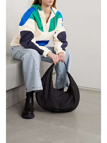 ISABEL MARANT ÉTOILE Mantsy hooded color-block recycled shell and fleece jacket