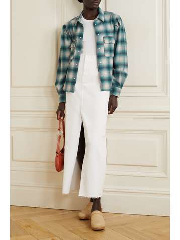 ISABEL MARANT ÉTOILE Reosi checked wool-blend shirt
