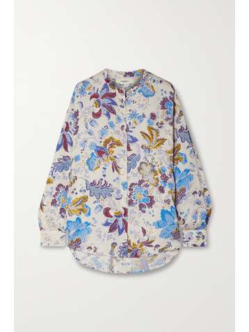 ISABEL MARANT ÉTOILE Catchell floral-print jacquard blouse