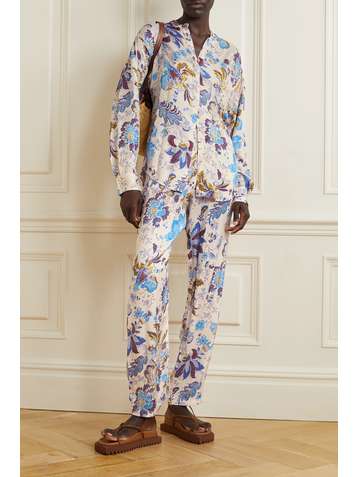 ISABEL MARANT ÉTOILE Catchell floral-print jacquard blouse