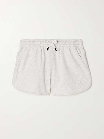 ISABEL MARANT ÉTOILE Mifika embossed cotton-blend jersey shorts