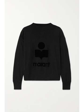 ISABEL MARANT ÉTOILE Kilsen Pullover aus beflocktem Leinen