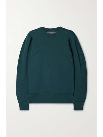 ISABEL MARANT ÉTOILE Midelia paneled cotton-blend jersey sweatshirt