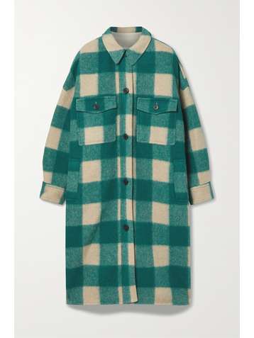 ISABEL MARANT ÉTOILE Fontizi oversized checked flannel coat