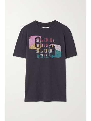 ISABEL MARANT ÉTOILE Zewel printed slub organic cotton-jersey T-shirt