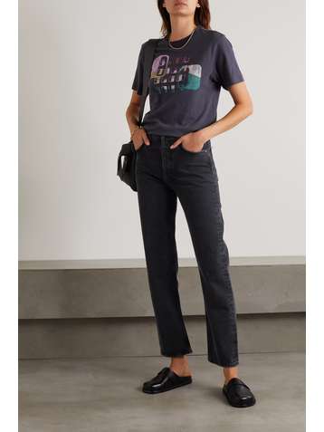 ISABEL MARANT ÉTOILE Zewel printed slub organic cotton-jersey T-shirt