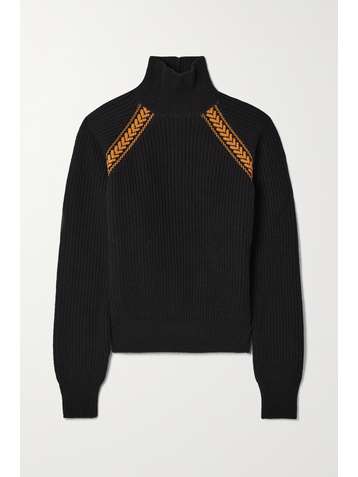ETRO Jacquard-knit turtleneck sweater