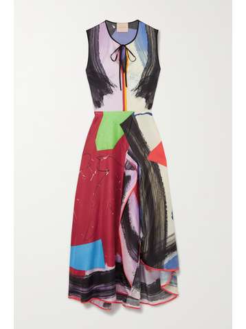 ROKSANDA Hamina printed silk-twill midi dress
