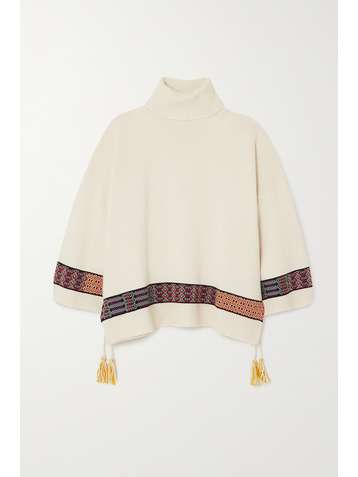 ETRO Tasseled jacquard-knit turtleneck sweater