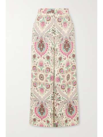 ETRO Pantalon large en crêpe à imprimé cachemire