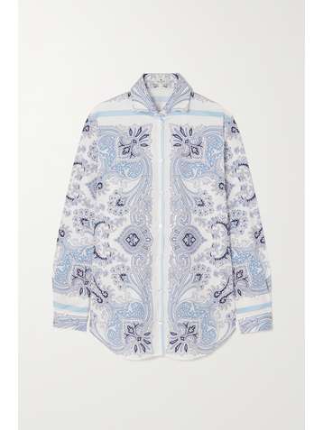 ETRO Paisley-print stretch-cotton shirt
