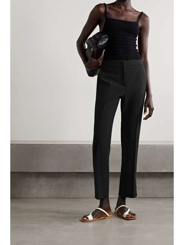 MAX MARA Pantalon droit en crêpe de laine mélangée Mozart