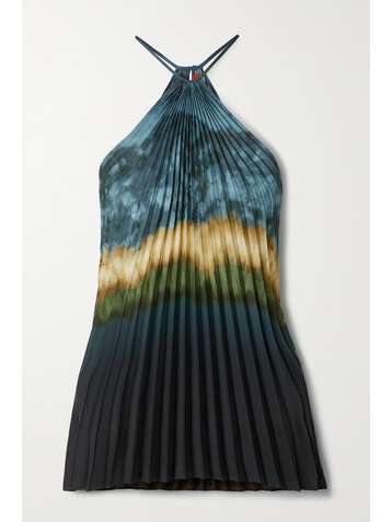 ALTUZARRA Haut plissé en crêpe tie & dye Swift