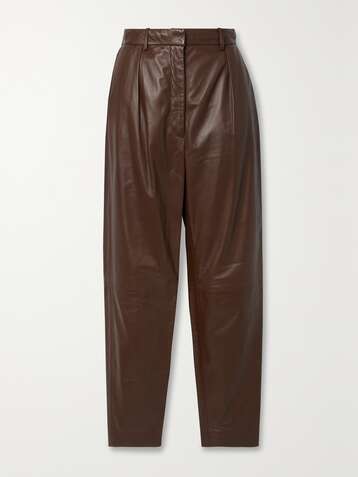 ALTUZARRA Pantalon droit en cuir Sidney