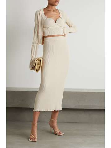 ALTUZARRA Cardigan en mailles côtelées Valli