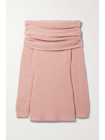 ALTUZARRA Pull épaules nues en mailles côtelées Putney