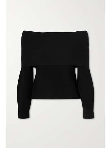 ALTUZARRA Pull épaules nues en mailles stretch Ashby